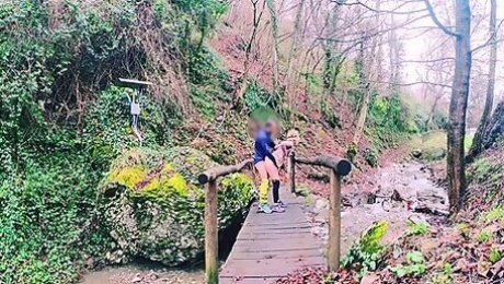 Hiking Outdoor Fuck On A River