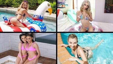 Bikinis and Cute Butts Compilation feat. Vanessa Moon, Alice Marie, Emma Rosie & Riley Star