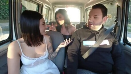 Greek Fake Lesbian Taxi